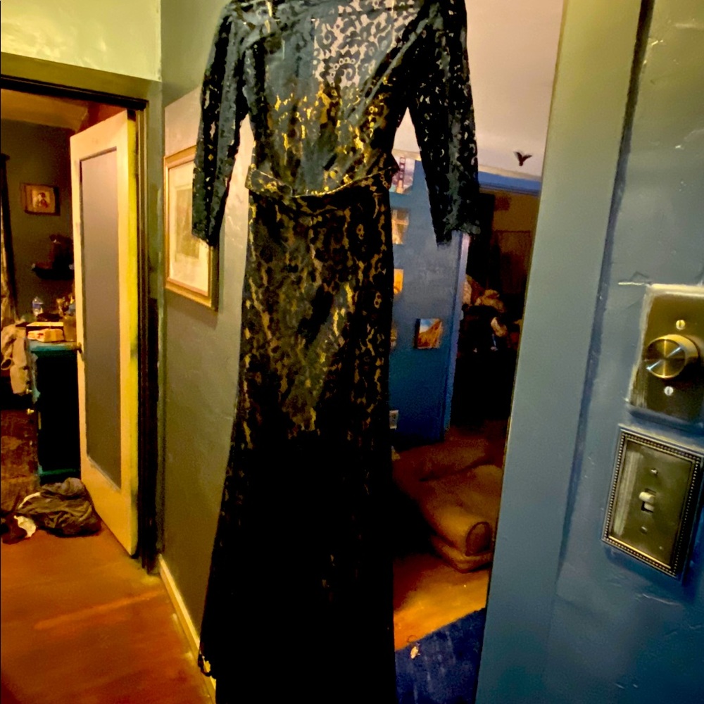 Beautiful navy lace gown